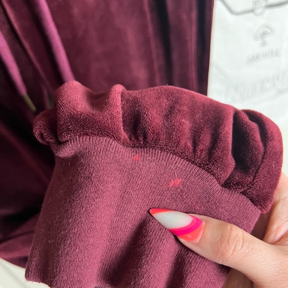 Sanctuary | Velour Jogger Pants | Red large - Picture 9 of 11